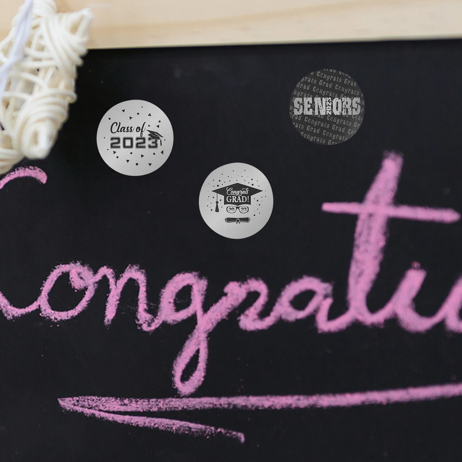 

20pcs Graduation Stickers Copper Plate Envelope Sealing Scrapbook Decorations Gifts Class of Party College Students
