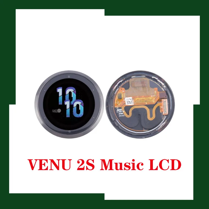 Original For Garmin Watch Venu 2S Music LCD Display Touch Screen Replacement