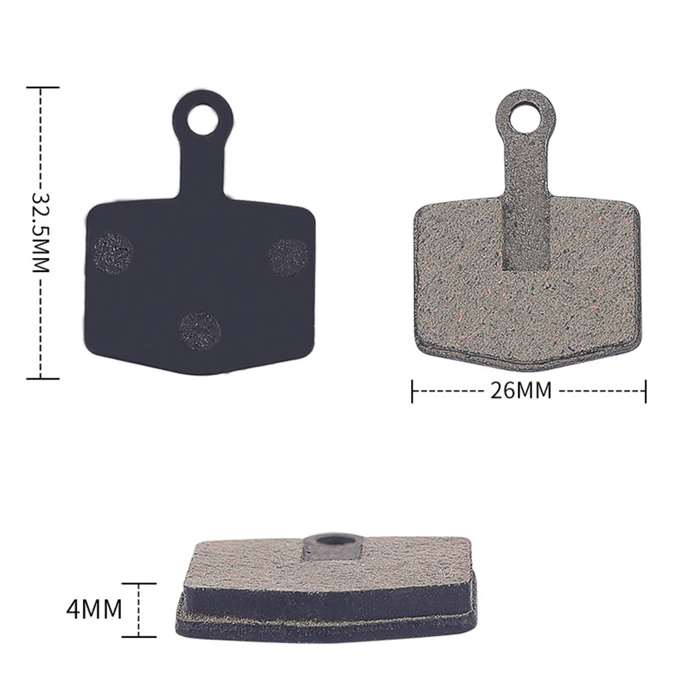 1 Pair Bicycle Disc Brake Pads Organic Compound 26*20mm Road Bike Disc Brake Pads Sintered Metal Compound Cycling Accessories