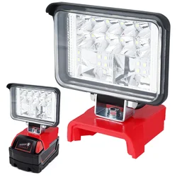 LED Work Light for Milwaukee M18 20V Lithium Battery Super Bright Jobsite Light Portable Flashlight for Camping Emergency Tools