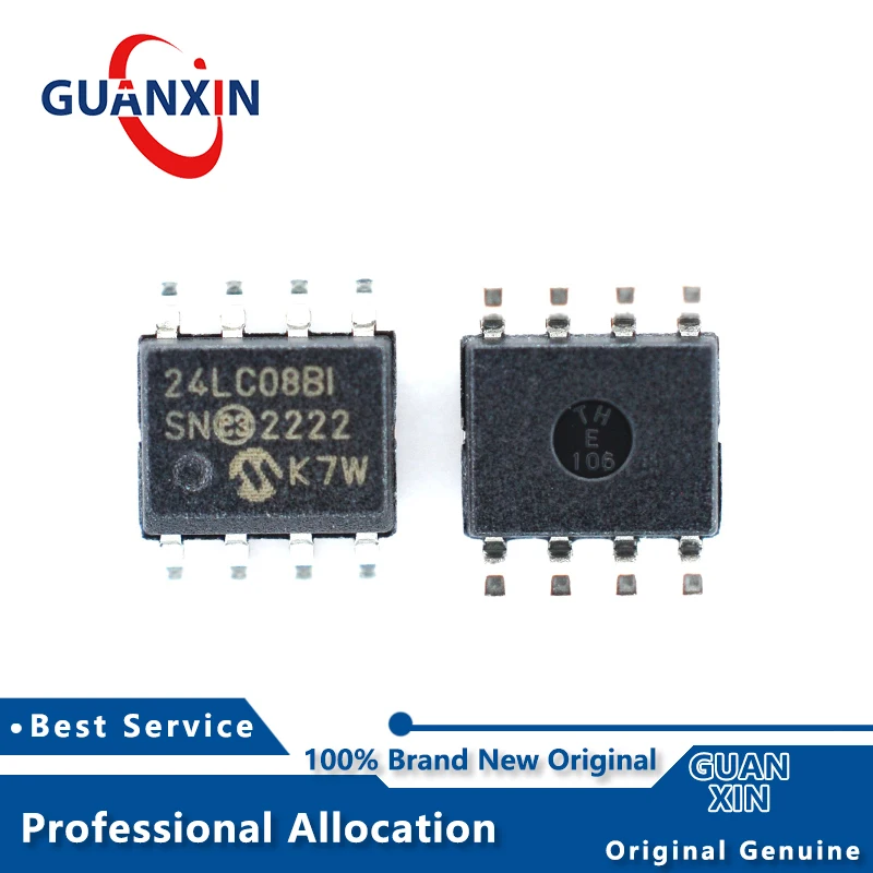

100% New Electronic 11LC010-I/SN 11LC010T-I/SN Marking 11LC010I SOP-8 11LC010