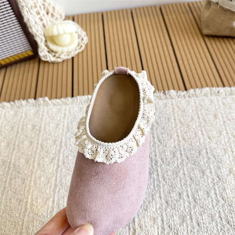 

2026 Children's Indoor Cotton Girls Women Cute Pure Color School Home Slipper Spring Soft Comfortable Non-Slip Thick Sole Indoor