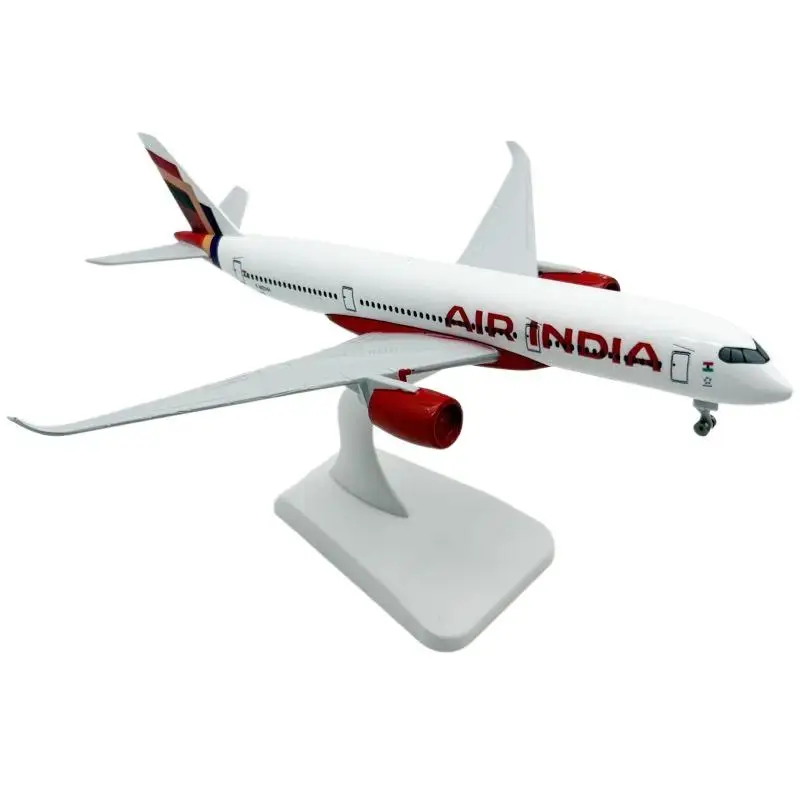 

1 комплект, литой под давлением сплав металла, игрушка-самолет, 20 см, модель Airbus A350, детский подарок, индийский миниатюрный самолет A350, для коллекции