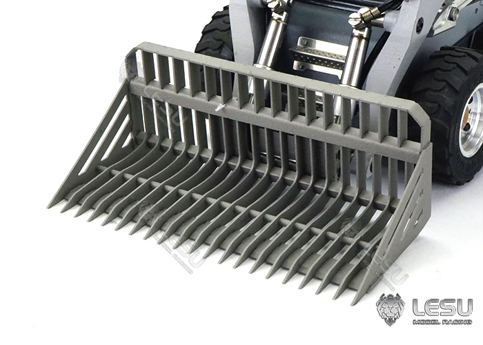 LESU 1/14 Hydraulisches Modellspielzeug Kompaktlader mit Metallsieblader Hochleistungs-RC-Baumaschine – Detail 10