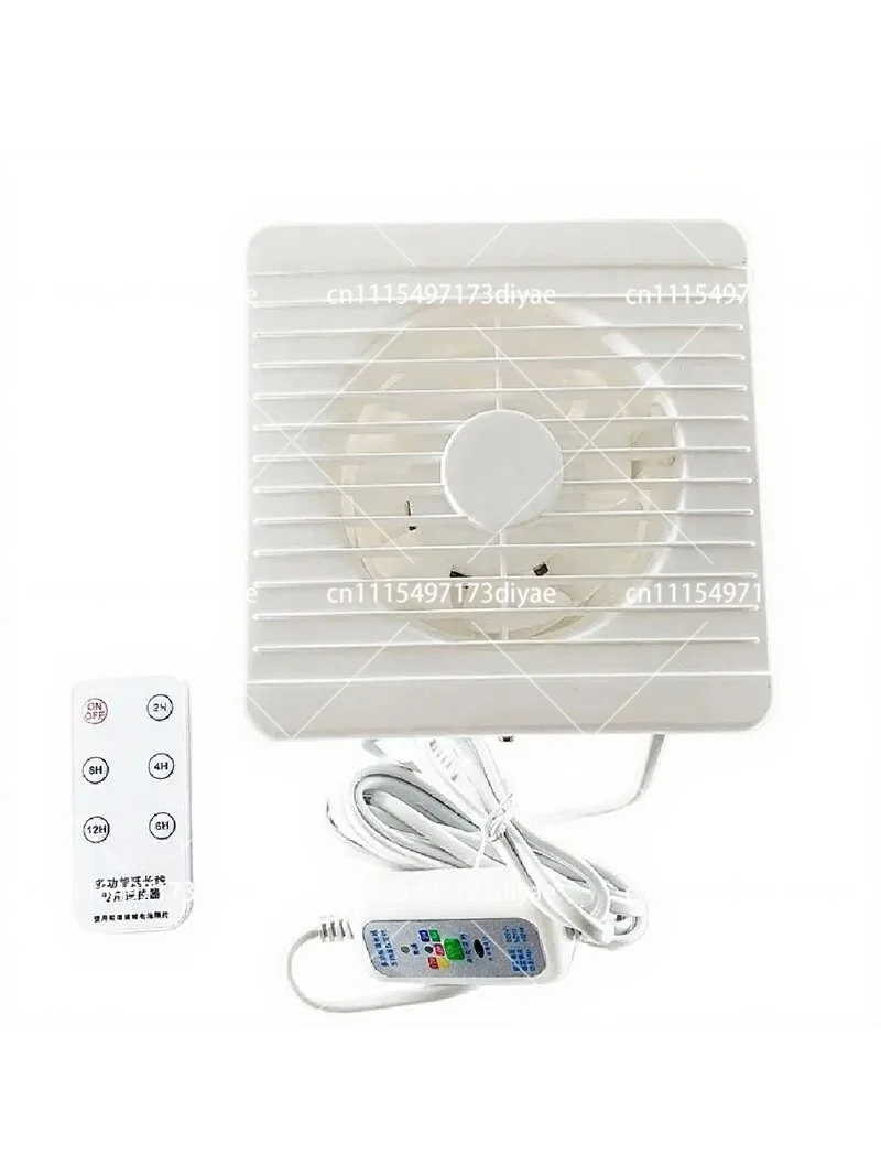 220V 4 6 8 Inch Remote Control Window Wall Exhaust Fan for Bathroom Toilet Kitchen Ventilation with Timer