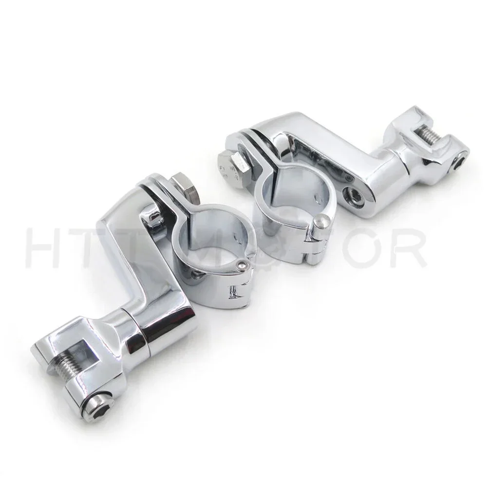 Motorcycle Offset Highway Foot Peg Mounts with 1