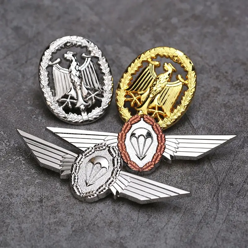 Overseas Service Skill Badge German Parachutist Badge for Distinguished Service Medal Collection Crrafts Gifts