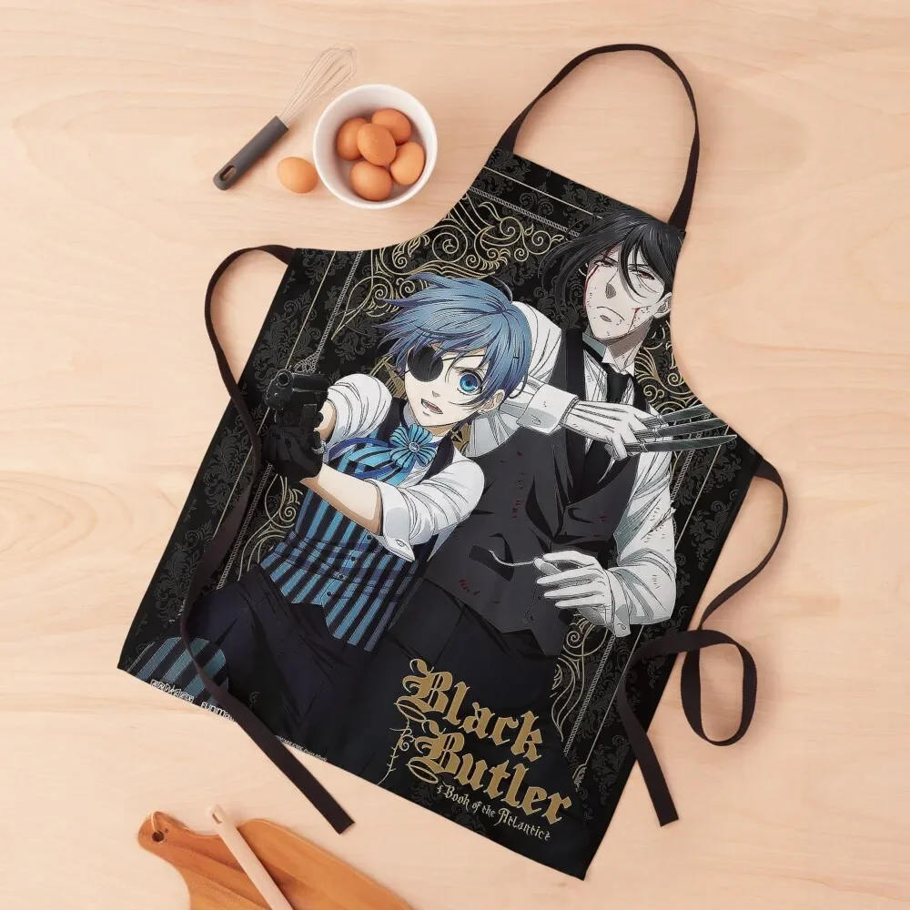 

black butler blue Apron Customizable Ladies Things For Kitchen Apron