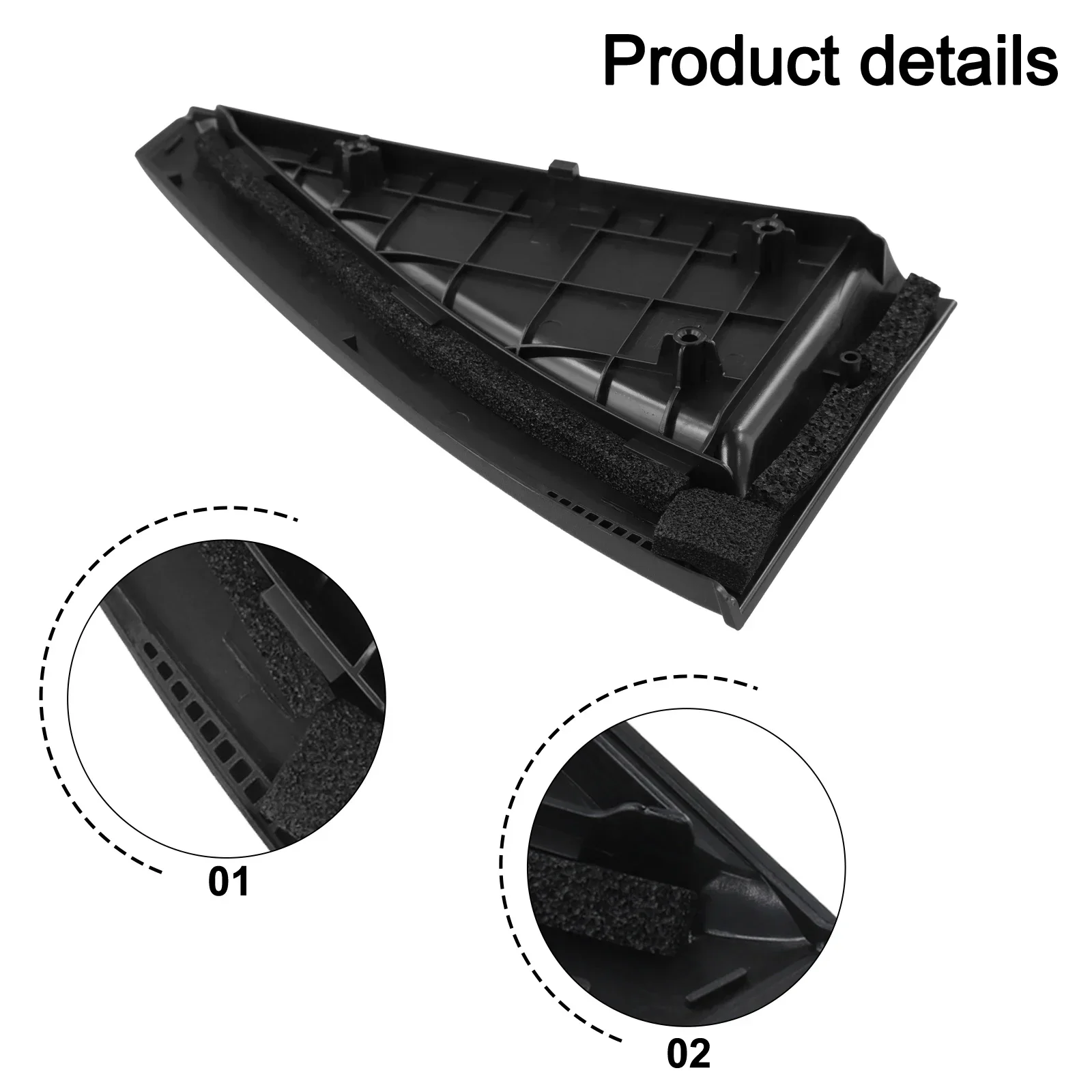 

Rear Door Outside Moldings for Kia For Sportage 2005 2010 Direct Replacement Parts with OEM Numbers 83830 1F000 and 83840 1F000