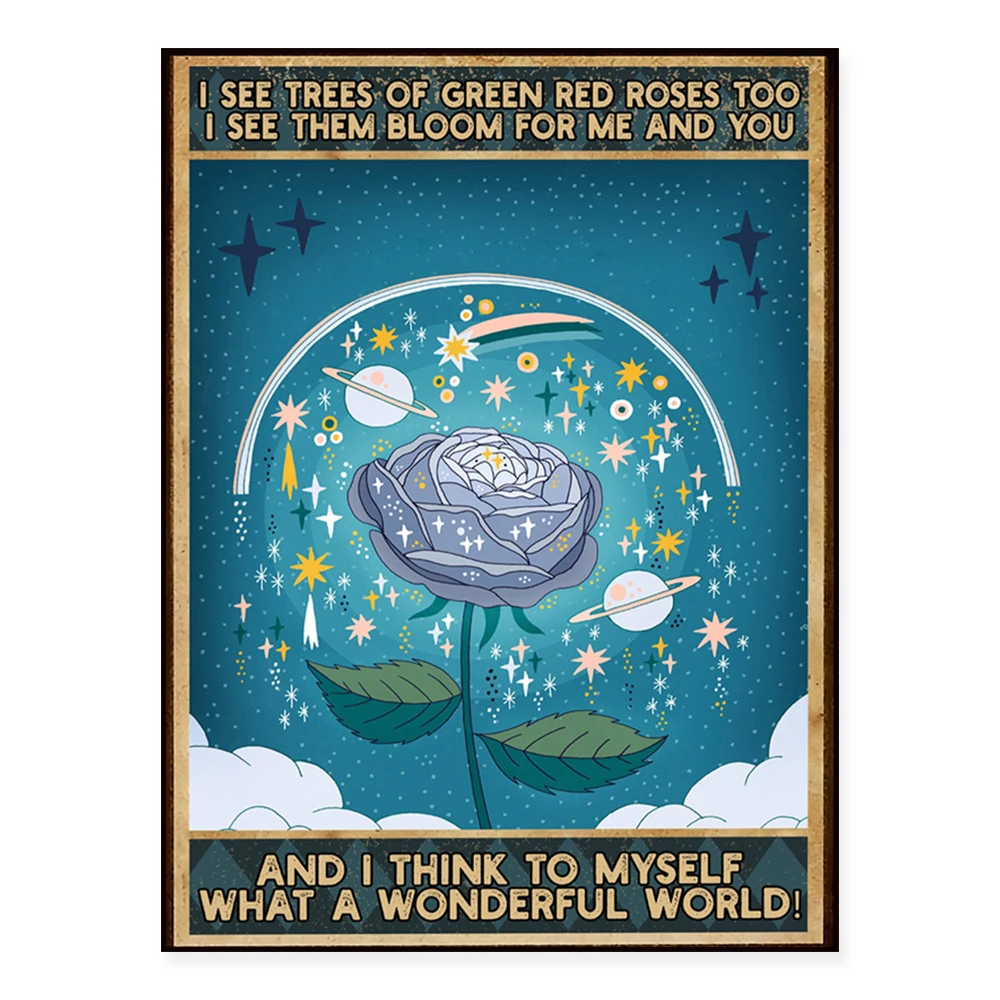 

Что красивый постер World of Flowers, постер с зеленым красным деревом розы, домашняя жизнь, постер для домашнего декора, подарок