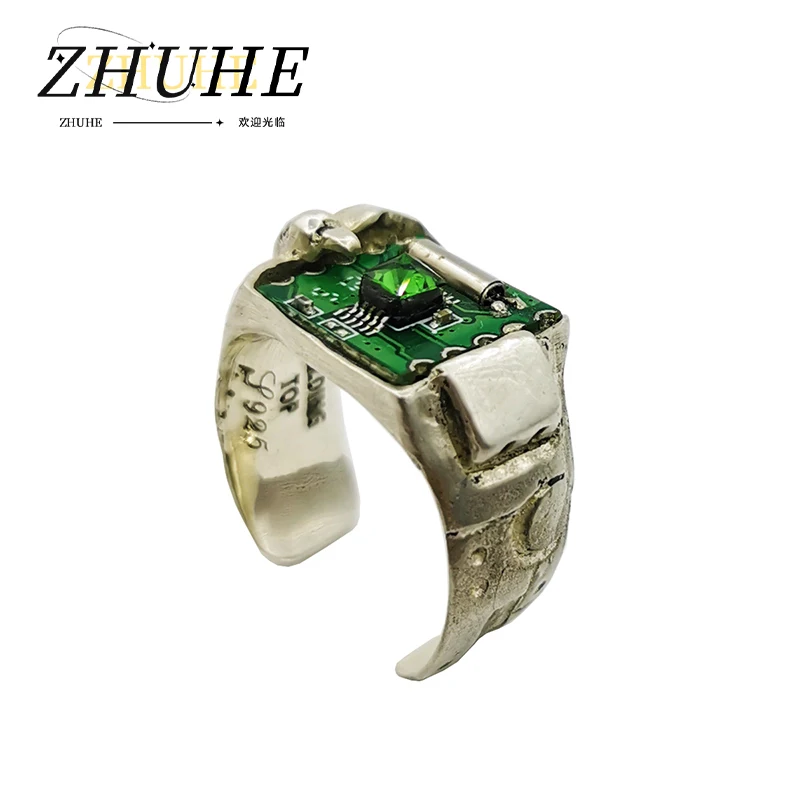 

2024 New Circuit Ring Cyberpunk Style Men's And Women's Jewelry Party Gift