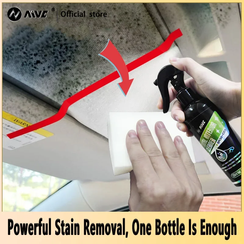 AIVC Car Interior Cleaner Agent Ceiling Cleaner Leather Flannel Woven Fabric Water free Multipurpose Auto Dash Cleaning Tool