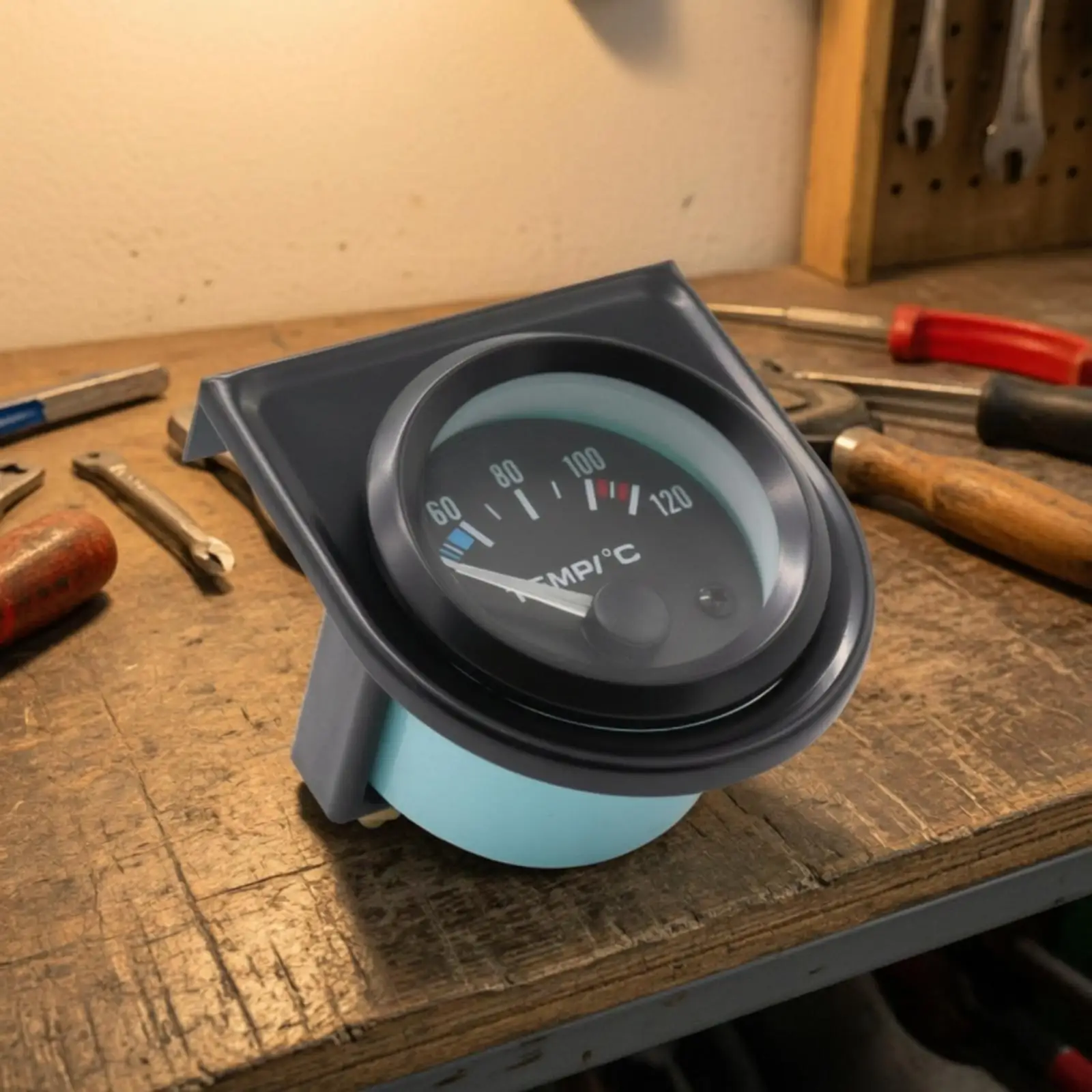 Automotive Water-Temperature Gauge with Temperature 52mm Diameter Water Coolant Temp Gauge Kit 12V for Dashboard Installation,