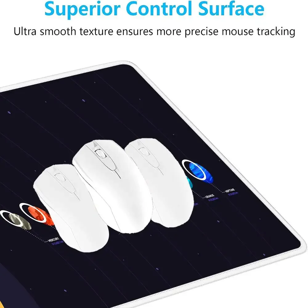Tappetino per mouse Cartoon Planet Tappetino per mouse da gioco di grandi dimensioni Tappetini per mouse antiscivolo Tappetino per tablet per laptop Accessori per ufficio per PC Tappetino per mausepad artistico