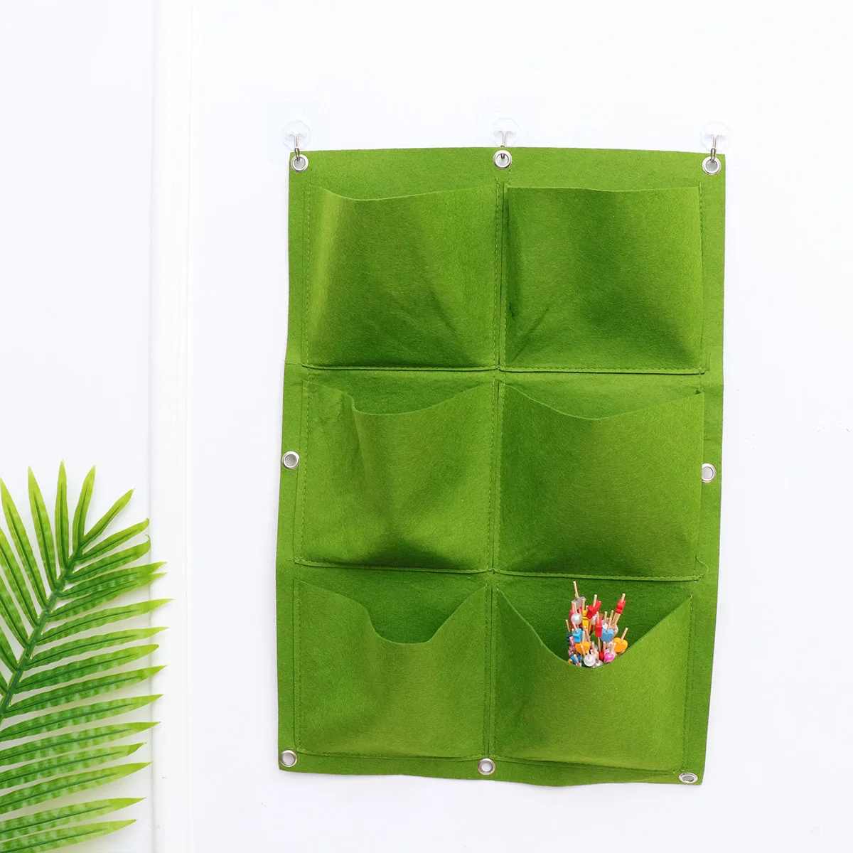 

Wall-mounted Felt Planting Hanging Planter Container Grow Nursery