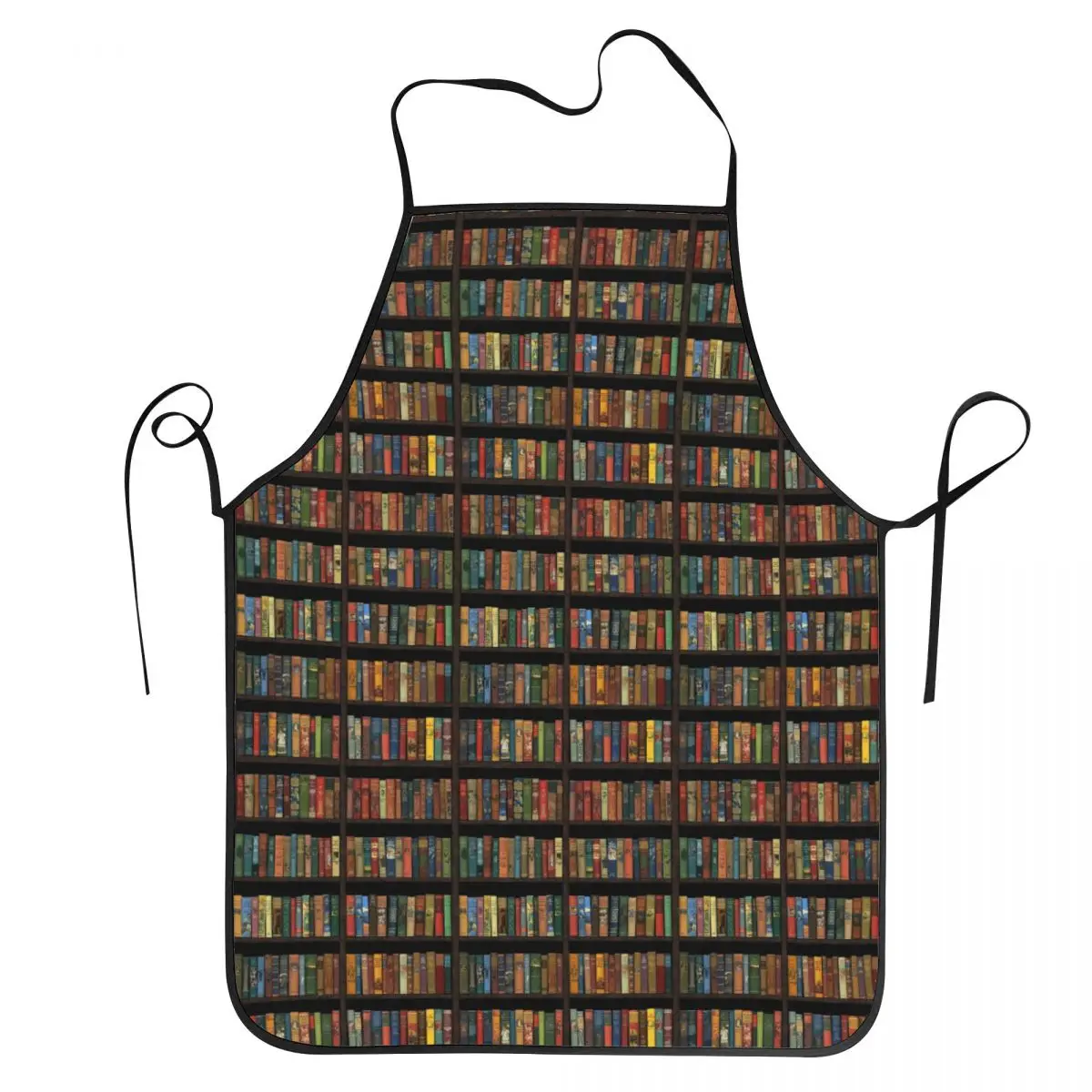 Education Library Book Apron Chef Cooking Tablier Waterproof Bib Kitchen Cleaning Pinafore for Women Men Painting