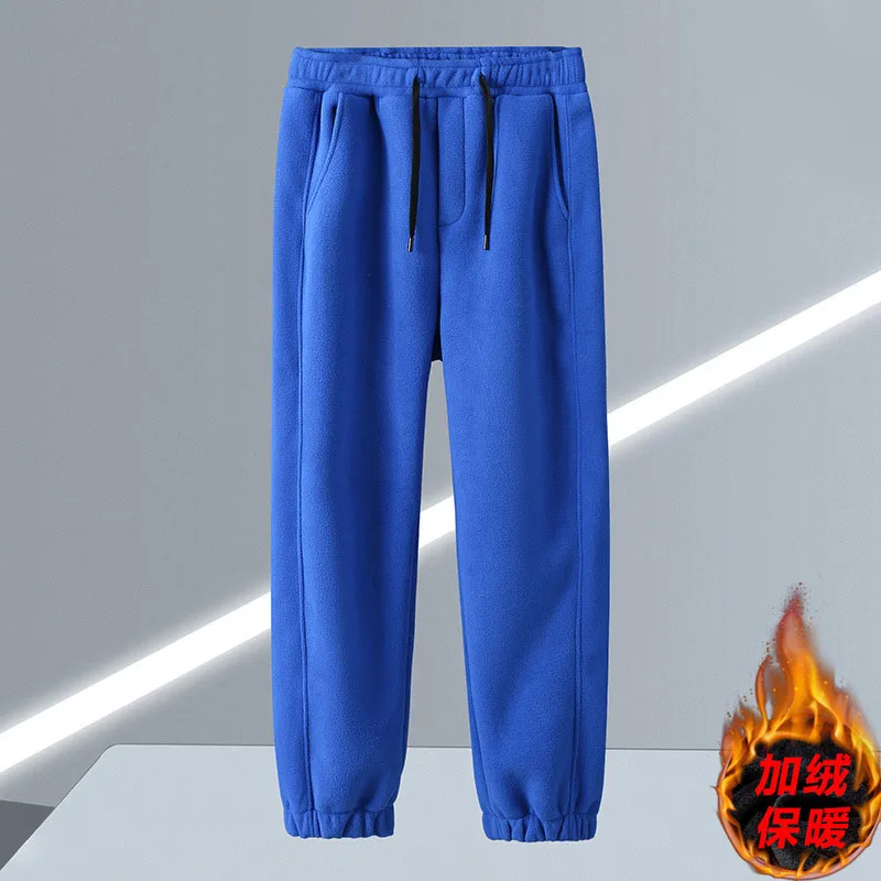 Autumn Winter men Loose plus size pant Fleece casual pants 10XL 185kg