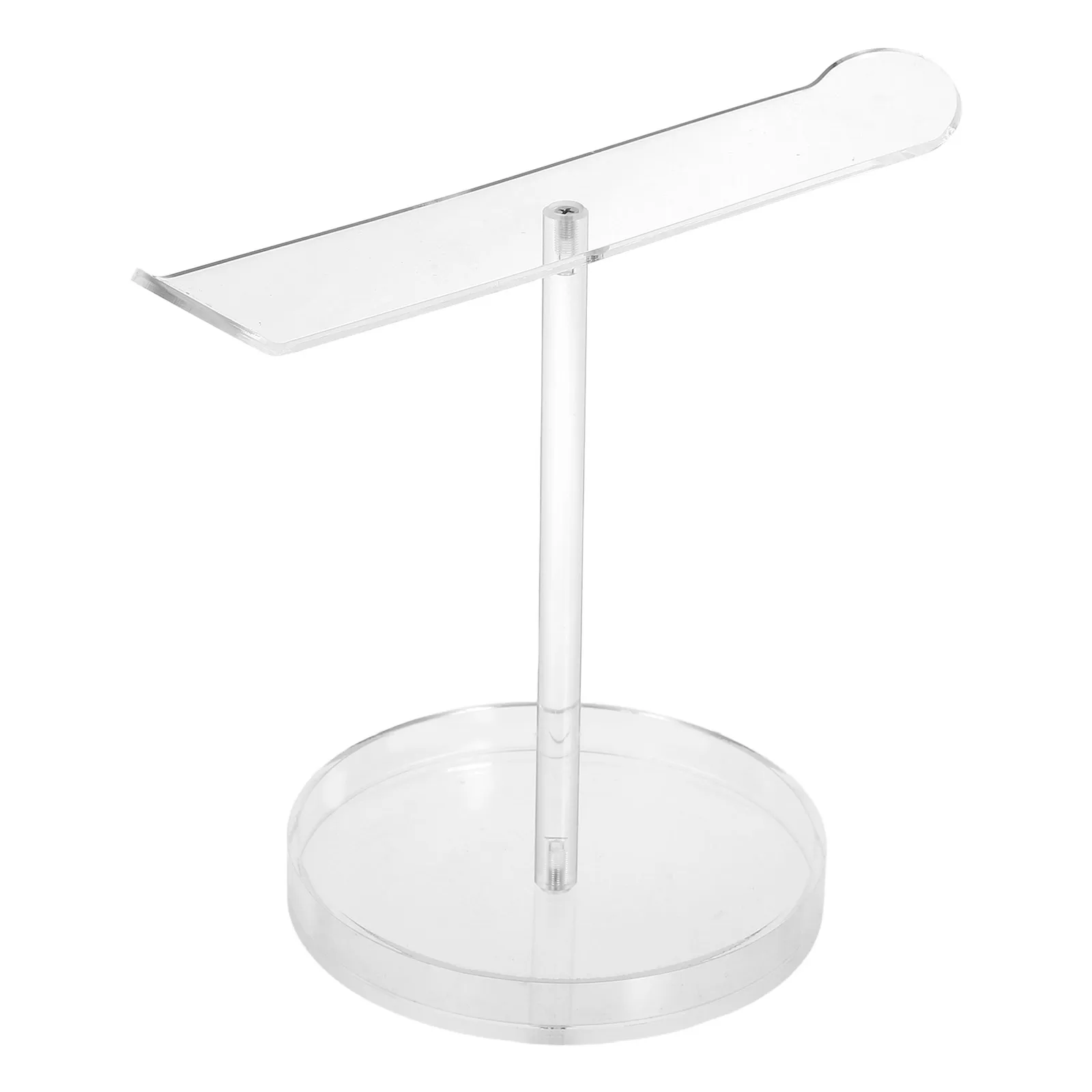 

Acrylic Jewelry Stand Hair Clip Organizer Storage Rack Transparent T Shape Desktop Display Shelf Bow Stand Necklace Barrette