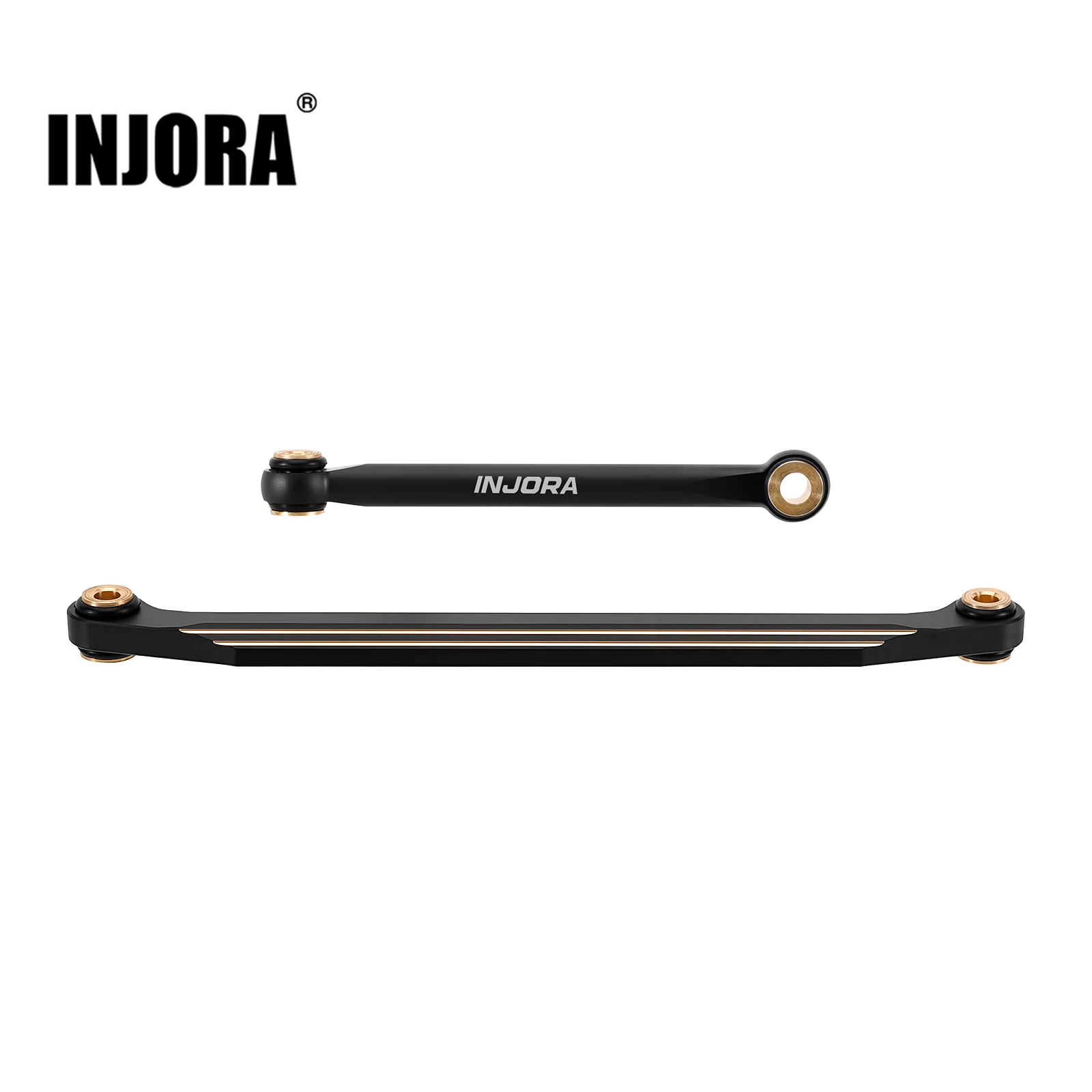 INJORA Black Brass Steering Links for 1/18 Redcat Ascent-18 APEX Scout II