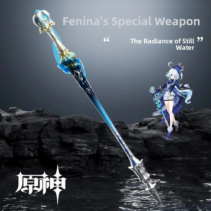 Genin Impact Cosplay Costume Fuyuluo Weapon Water God Fuxiaoluos Water Flow Luminance Props Gng Anime Cosplay Accories