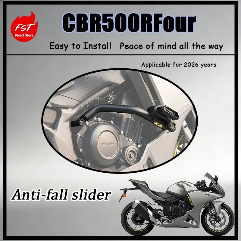 

FOR 2026 CBR500R Engine Guard Bumper Bar Two-Piece Modular Design Impact-Dispersing Motorbike Fitting Easy Maintenance Enhanced