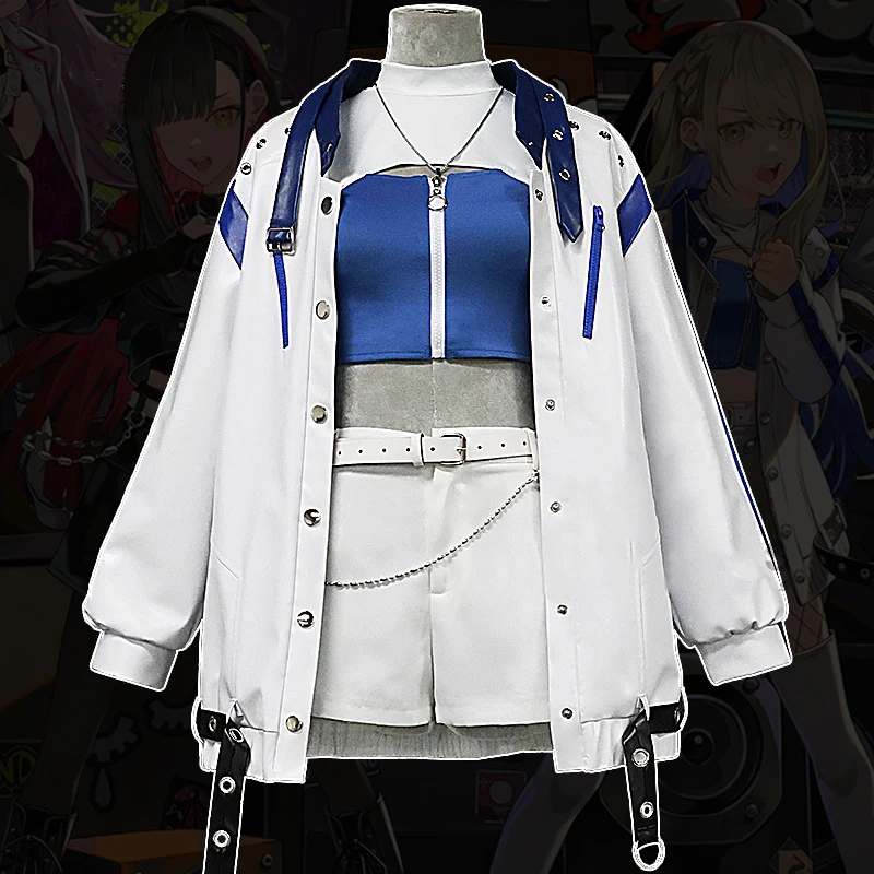 Game Project Sekai Cos Shiraishi An Azusawa Kohane Cosplay Cool blaze stage uniform Women Halloween suit