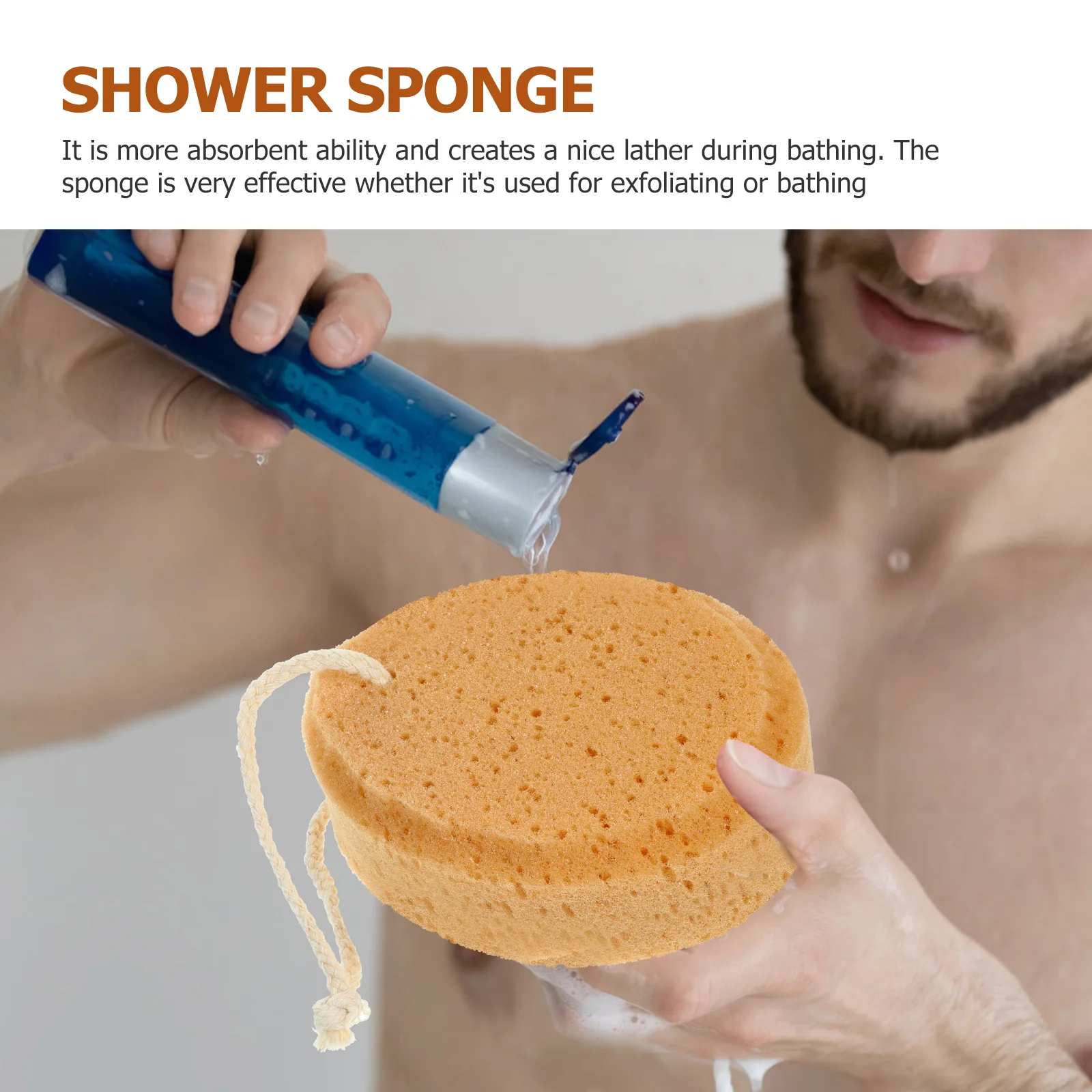 

10Pcs Natural Bath Sponge Honeycomb Shower Exfoliator for Adults Anti Properties Durable Bath Sponge