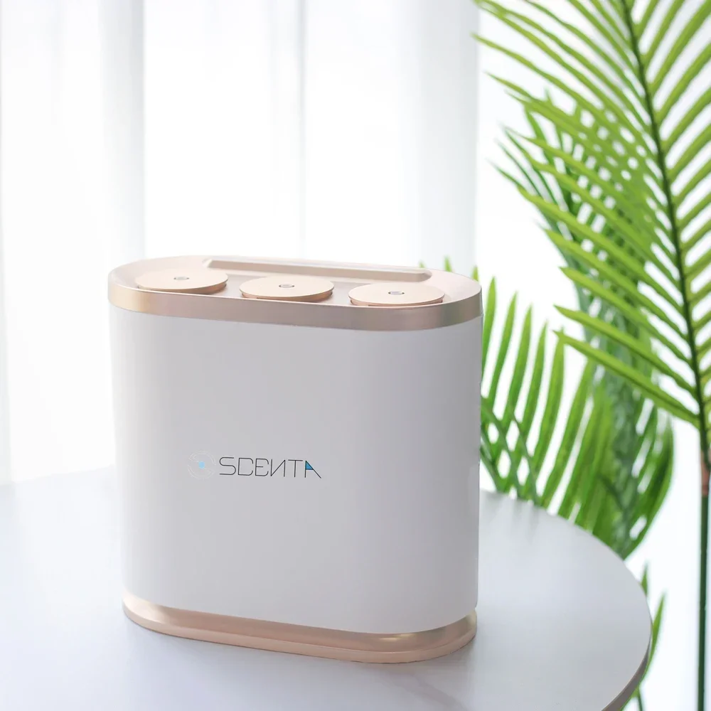 SCENTA Low Noise Essential Oil Remote Control Electric Cool Mist Spray No Water Scent Marketing Air Purifier Aroma Diffuser