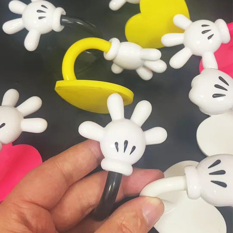 Disney Kawaii Anime Mickey Mouse Sticky Punch-Free Hook Cute Sweet Cartoon Clothes Caps Back Door Hook Lovely Gifts for Girls