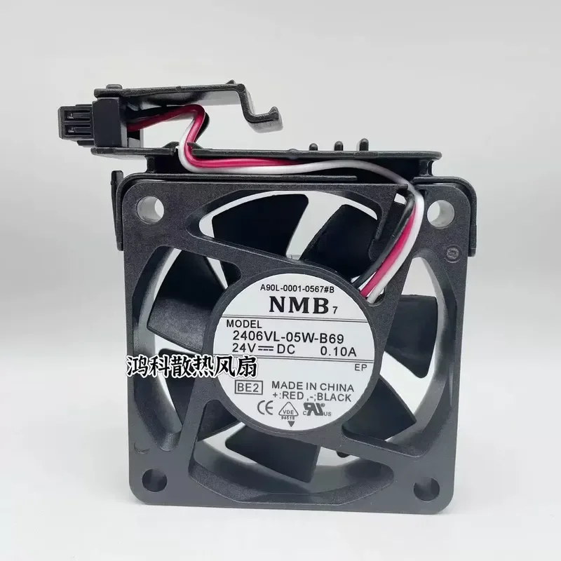 for NMB A90L-0001-0567 #B 6CM 2406VL-05W-B69 for FANUC Fan with Bracket Original Replacement Cooling Fan Assembly
