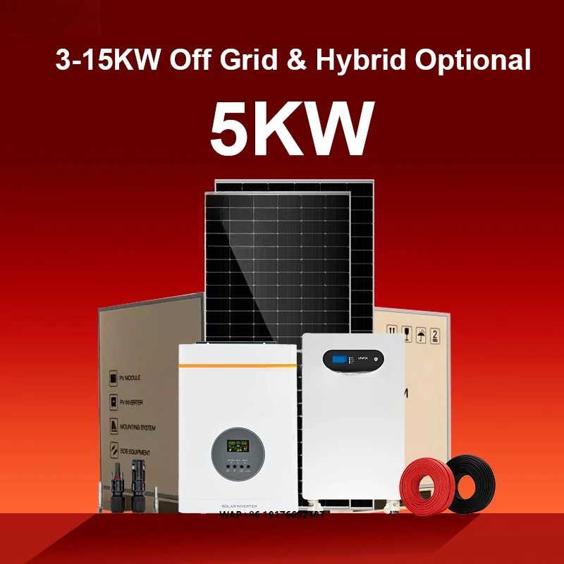 Sunroko off Grid All in One Solar System 3000w 5kw 6kw 8kw 10kw Solar Energy System for Home Complete