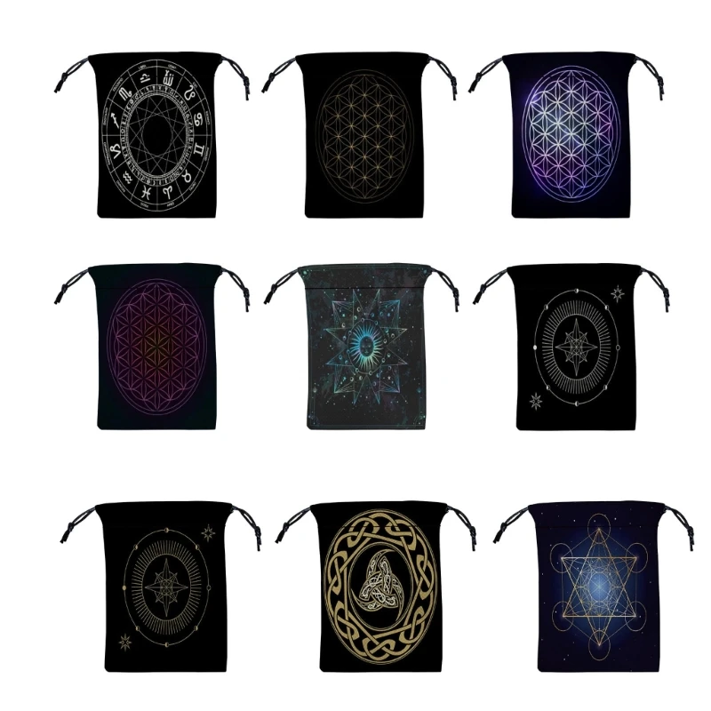 Divinations Table Oracles Card Deck Table Board Game Bag Drawstring Jewelry Tarots Pouches Gift Packagings Wedding Bag