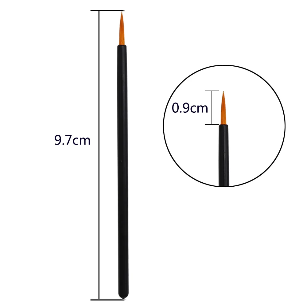 50pcs Disposable Nail Art Brush Eyeliner Eyeline Makeup Tools Manicure Painting Pen Beauty Tool Nail Gel Liner Brushes
