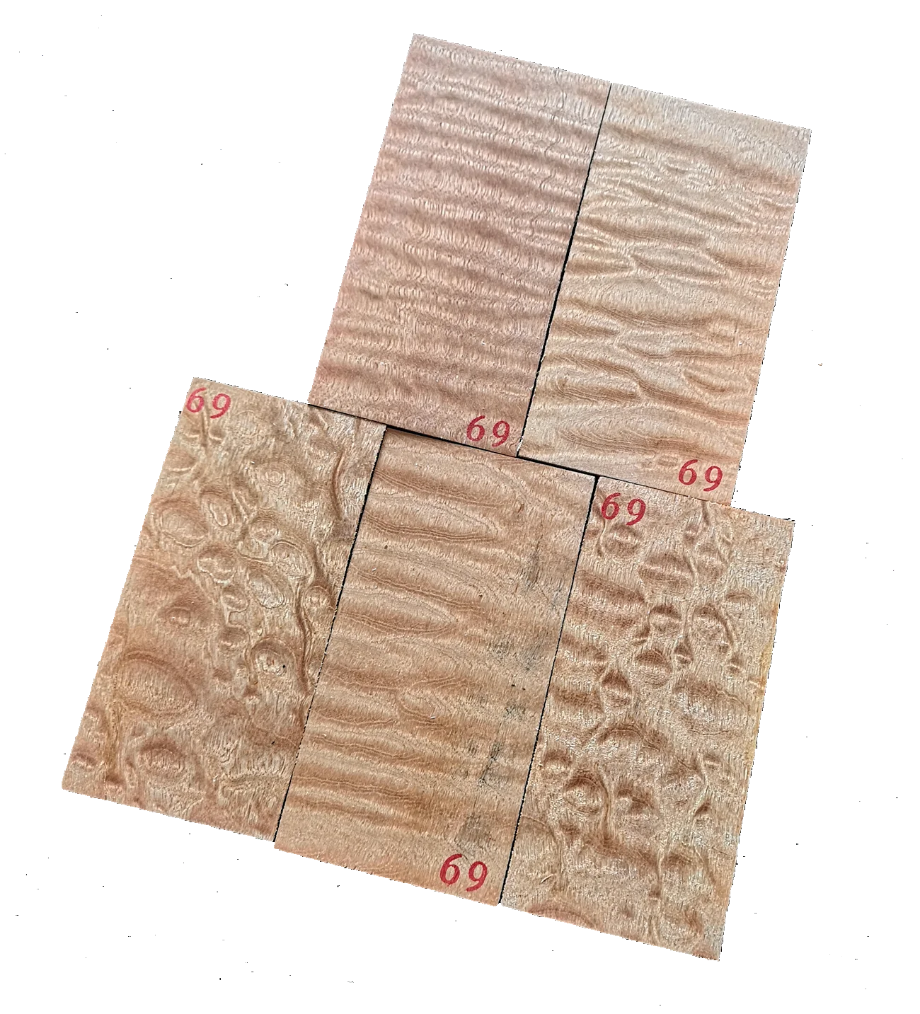 5pcs Ball pattern Shabili water wave pattern guitar Headstock veneer guitar head plate series guitar making material 200*90*2mm
