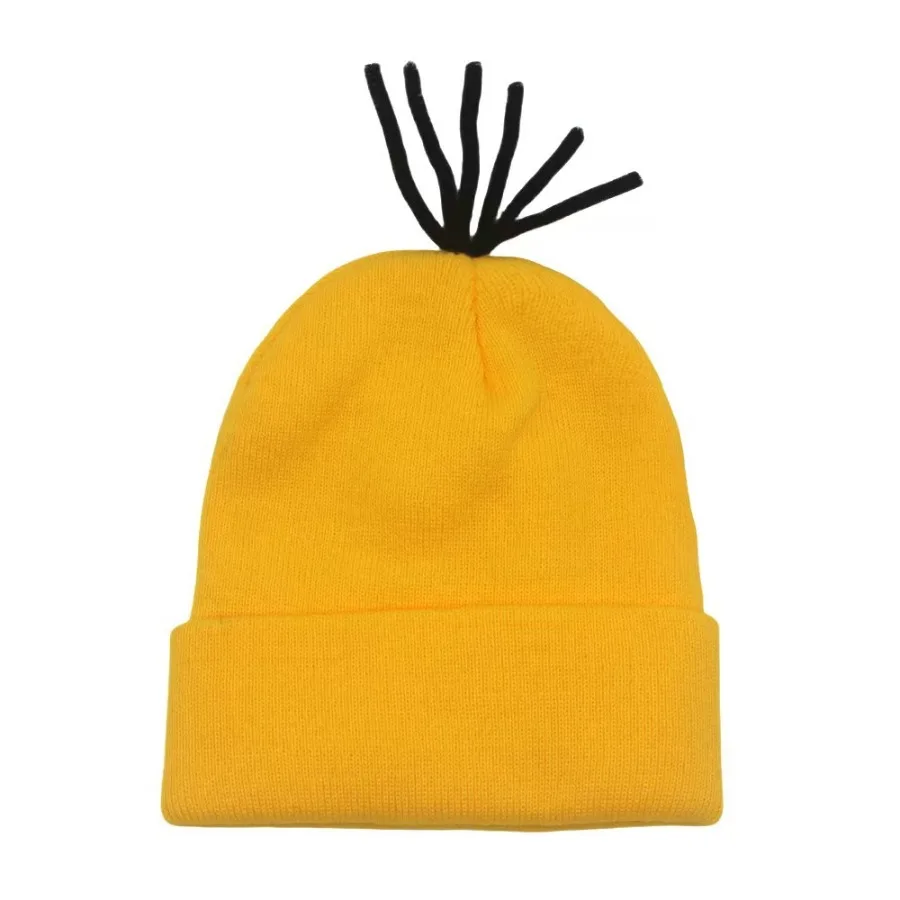 1 women's winter windproof knitted hat, solid color comfortable soft outdoor cold hat