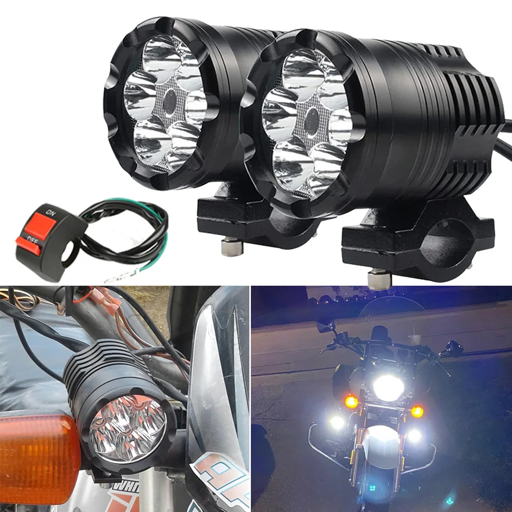 Additional Motorcycle Led Lights Spotlight For Yamaha Bws 100 Hold 700 Tzr 50 Mt 07 Drag Star 1100 Pw 80 Cygnus X125 Virago 400