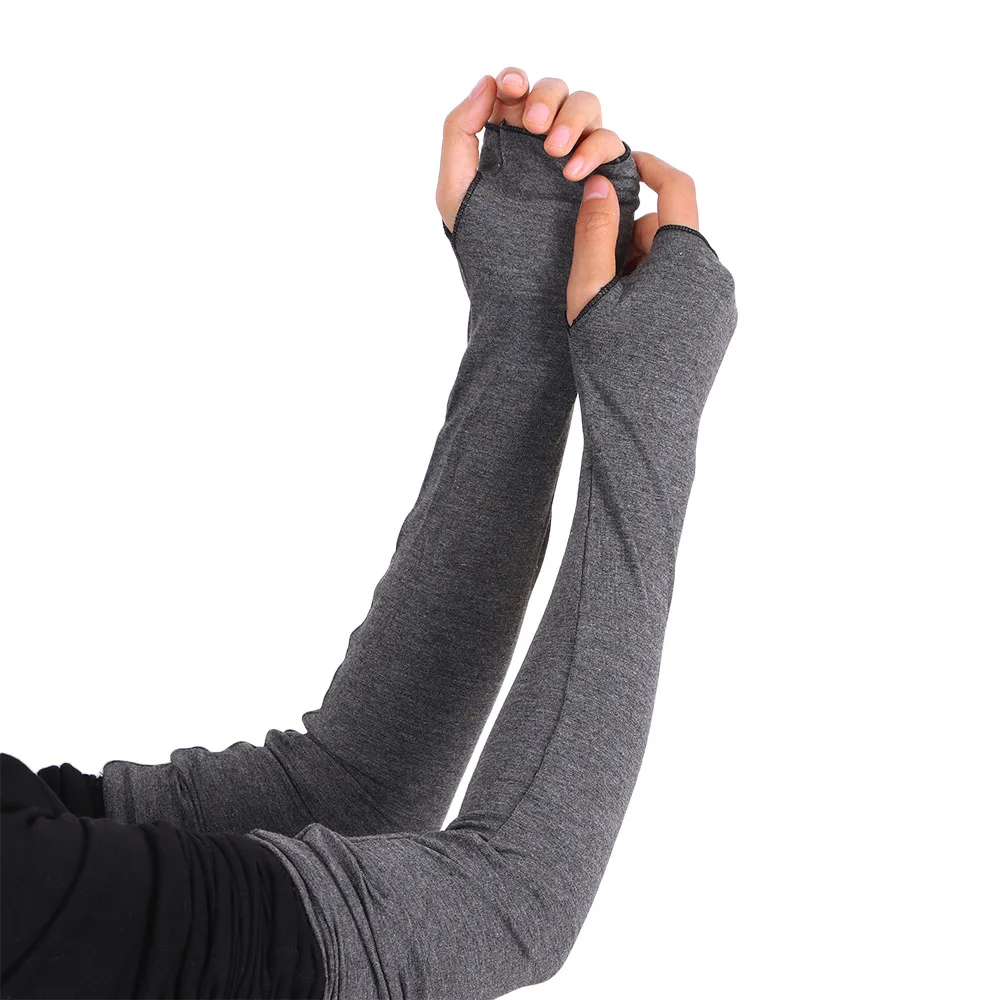 

Новые модные женские многофункциональные солнцезащитные перчатки без пальцев с длинными рукавами в ярких цветах для защиты от солнца.