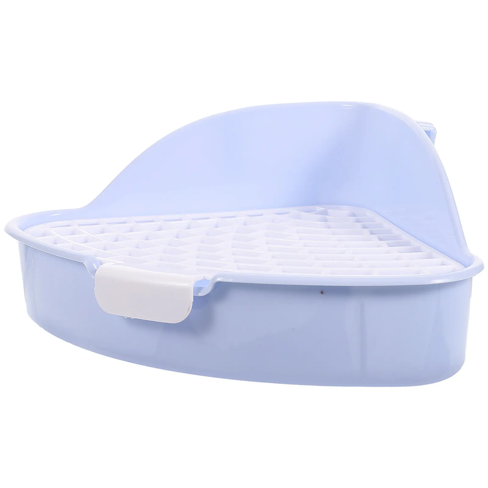

Triangle Rabbit Potty Box for Adult Rabbits and Guinea Pigs Thick Bottom Net Fixed Design Pet Toilet Tray Box