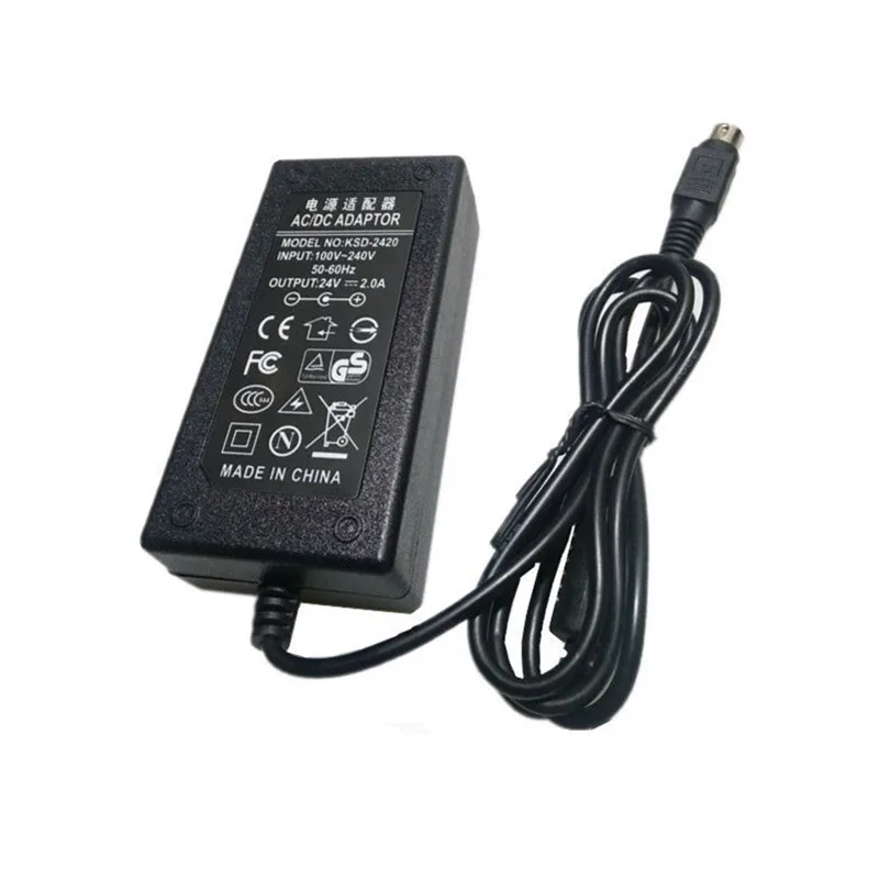 AC Adapter Charger For Canon Scanner DR-F120 DRF120 DR-M140/M160/M1060 MG1-4892 MG1-4892/5039/4558S Power Supply 24V 2A 4-Pin