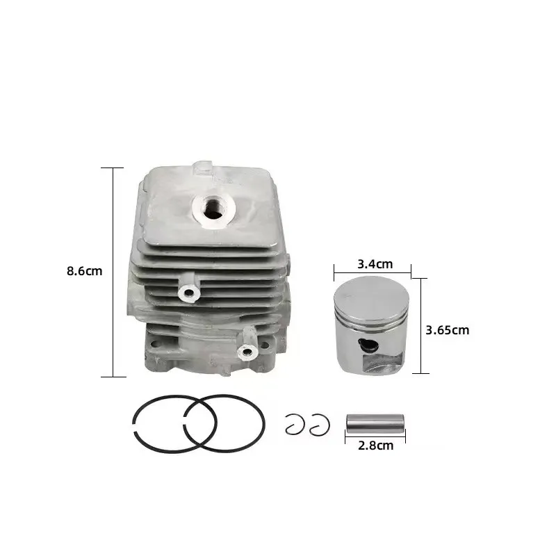 Cylinder Piston & Gasket Kit for Stihl BG56 BG56C SH56 SH56C BG86 BG86C BR200 SH86 SH86C SR200 OE 4241 020 1204 Dremel Hilti