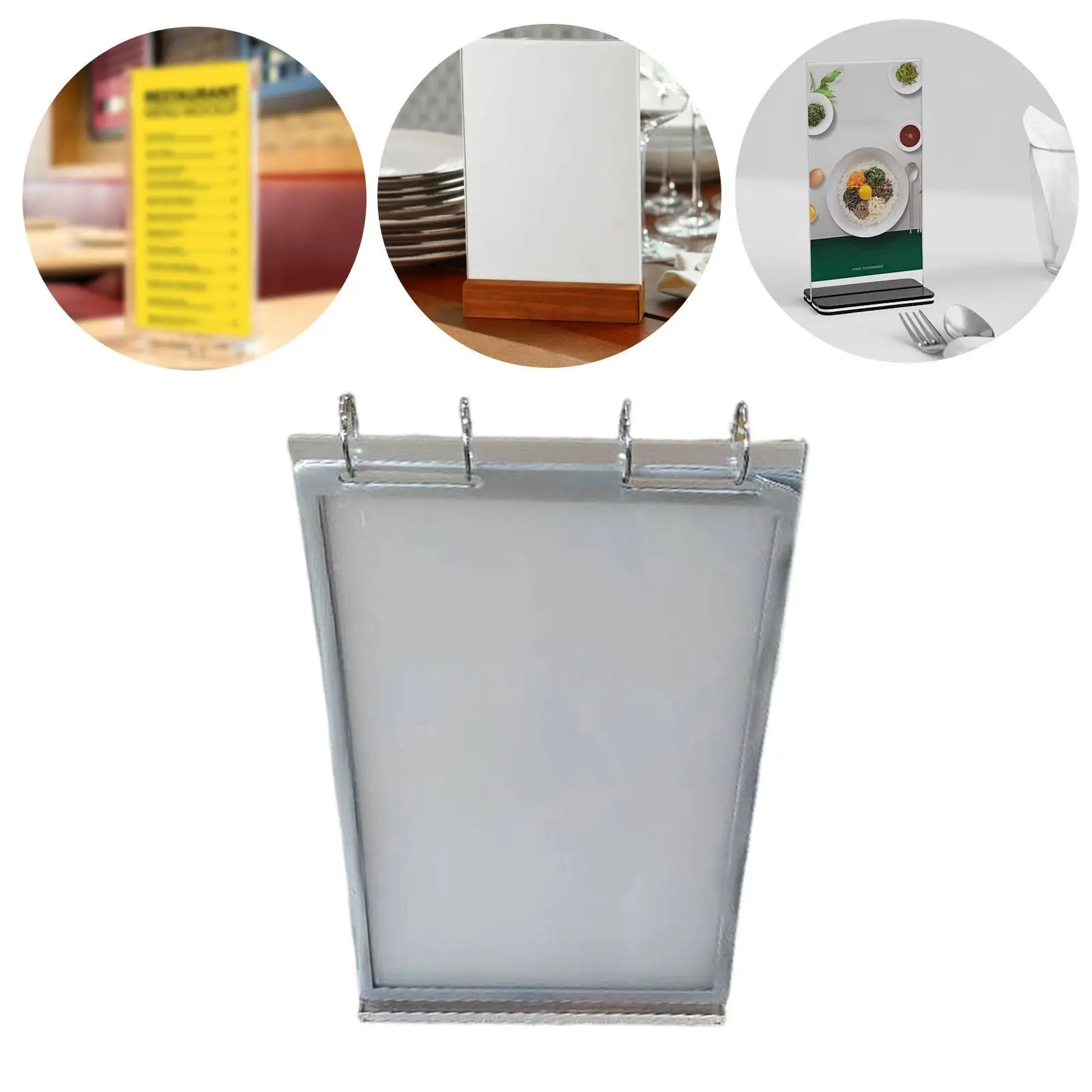 

Откидная настольная карта, многостраничная карта для напитков, держатель для плакатов с вертикальным основанием