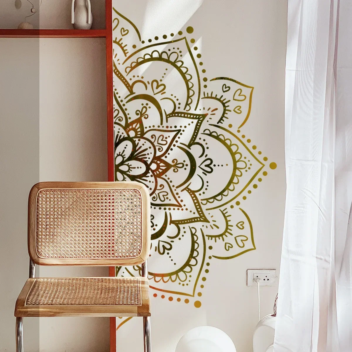 Lotus Flower Wall Sticker PVC For Wall Furniture Tile Mirror Window Home Decoration Yoga Studio Decals 30*60 Cm 2026 Christmas