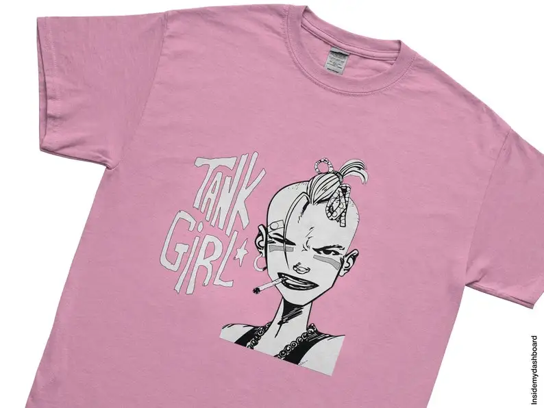 Tank Girl Logo Emblem T-Shirt, Tank Girl Shirt, Jet Girl, Womens Emporment Tee, Tank Girl Booga T-Shirt, Vintage Comics Merch