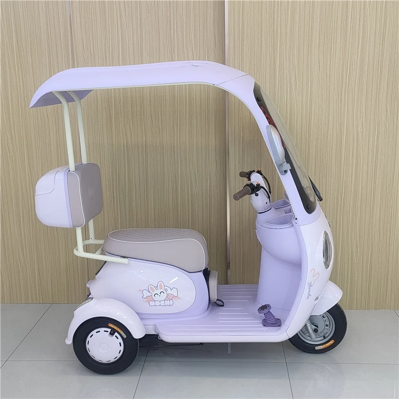 

Электрический трехколесный велосипед для отдыха, трехколесный, 60 В, с закрытым корпусом и грузоподъемностью, доступный для продажи в Китае