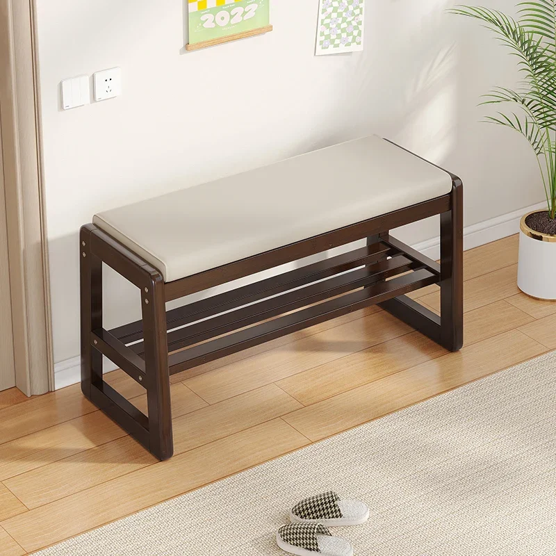 Shoe cabinet, stool integrated, door change shoes, household shoes, high-end soft bag
