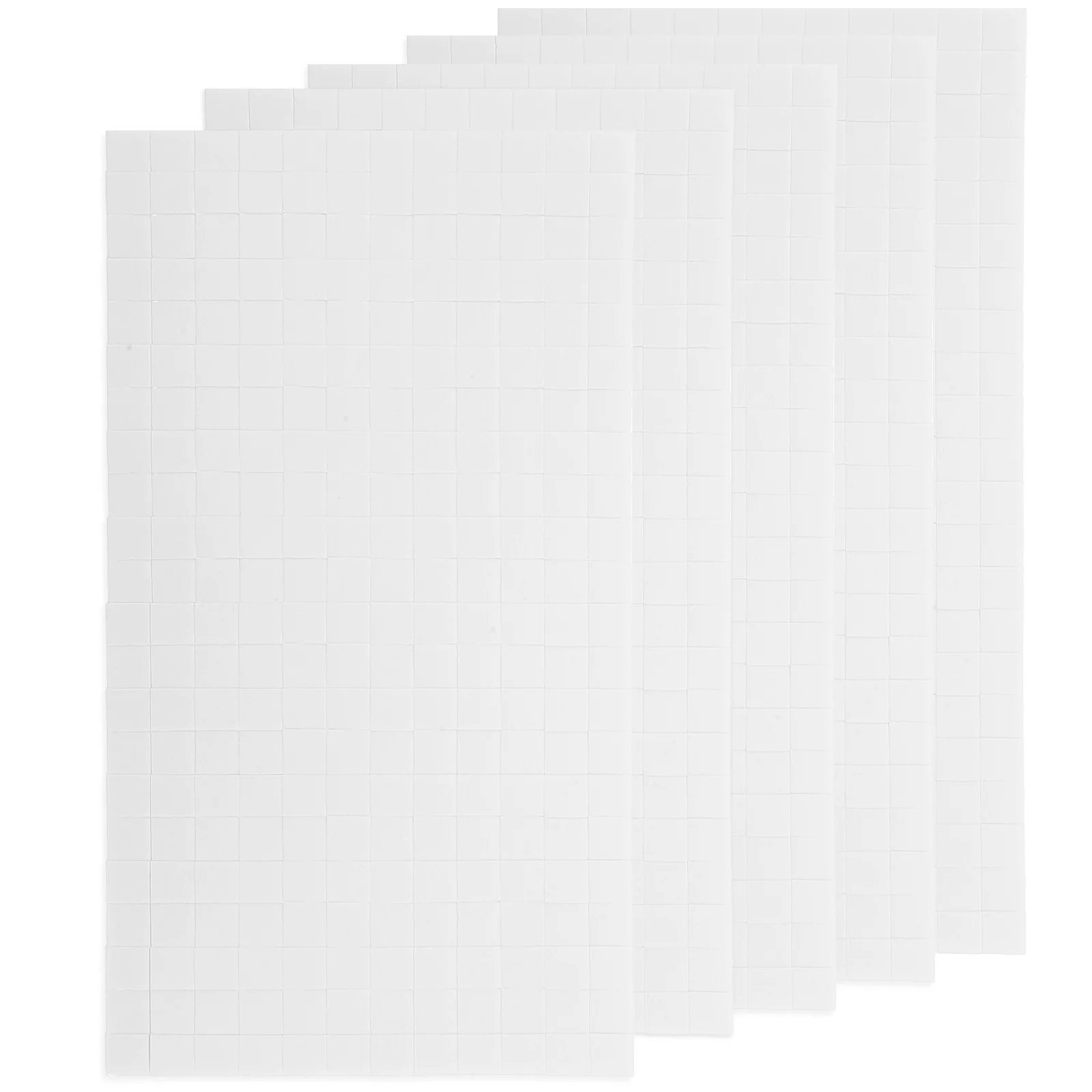 5 Sheets Foam Square Stand Filling Tools Tape Squares for Crafts Adhesive Dual Mounts Card Making Supplies Mini Office