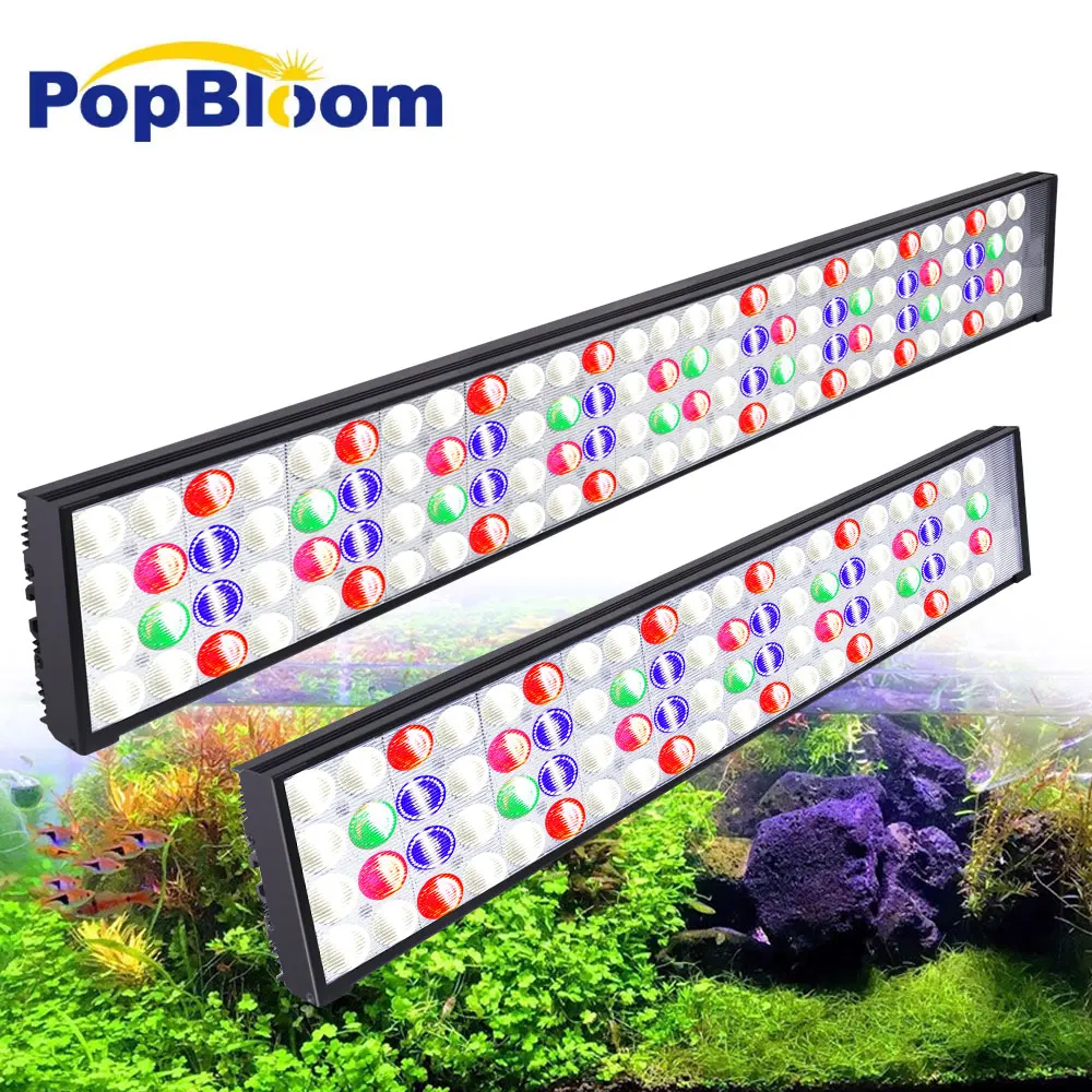 

PopBloom Plants Aquarium Light Full Spectrum, Professional Freshwater Planted Aquarium Light for 60CM 90CM Freshwater Fish Tank