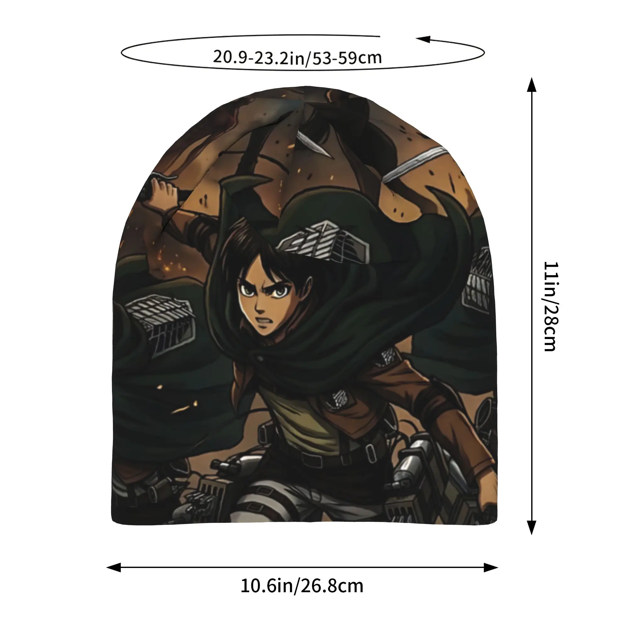 Attack On Titans Anime Hat Thin Caps Men Women  Skullies Beanies Ski Caps Soft Bonnet Hats