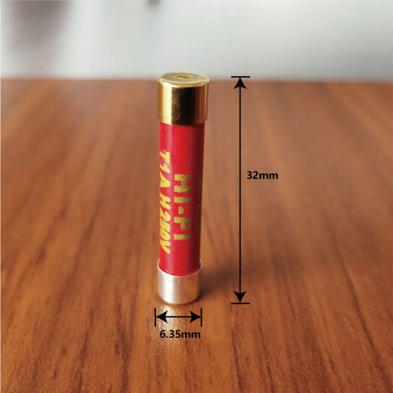 UK YS New Product Audiophile Gold-Plated Silver Nano Audio Fuse Amplifier CD Decoder Tube Amplifier 6X32mm