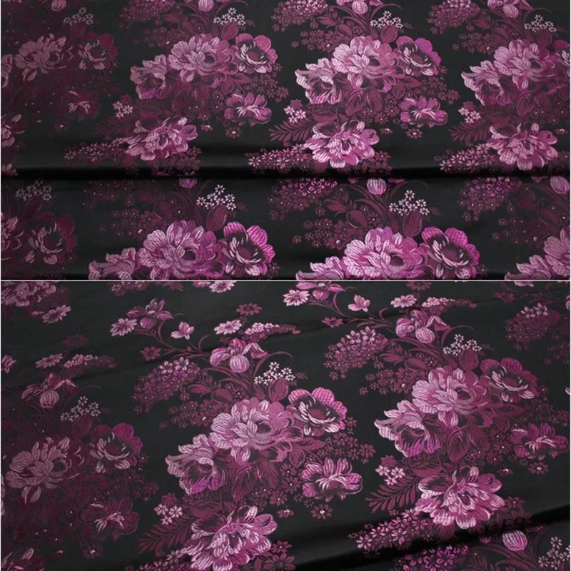 Chinese Style Brocade Jacquard Fabric for Women, Antique Silk Fabric, Cheongsam Fabrics, 1m